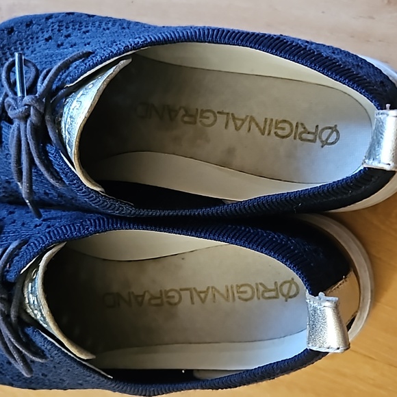 Cole Haan Original Grand Wingtip Oxfords in Marine Blue - Picture 7 of 7